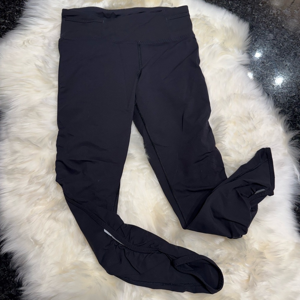 Lululemon 3/4 Reflective Scrunch Bottom Leggings